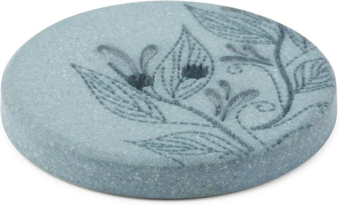 Dritz Round Floral, 28mm, Dark Turquoise, 3 Recycled Hemp Buttons, 28 mm, 3 Count...