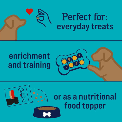 Stewart Freeze Dried Dog Treats, Beef Liver, 4 oz, Grain Free & Gluten Free, Resealable Pouch, Single Ingredient, Training Treat in Beef Liver, Sa...