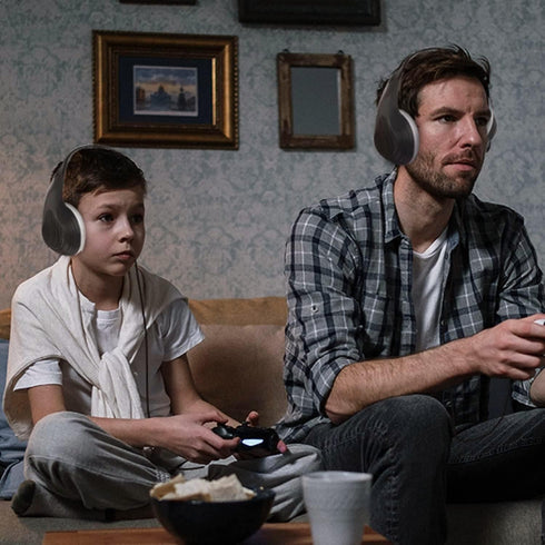 Gaming Headset PC Headphones for Xbox One PS4 PS5 Computer Laptop Tablet Smartphones with Microphone - A9Plus Black White......