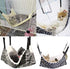 Pet Cage Hammock, Pet Hanging Bed Round Dot Tower Zebra Leopard Pattern Warm Pet Hammock, Soft Plush Hanging Pet Cat Bed Mat Winter Warm Cotton fo...