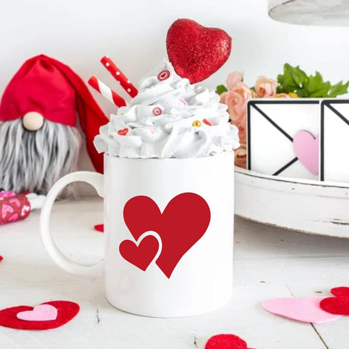 Small Heart Stencils for Painting on Wood Stone Reusable Love Stencils for Adults on Wood Fabric Rock Card Art Paint Wall Furniture Home Decor...