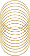 SUNTQ Macrame Hoops Ring for Dream Catcher Metal Crafts Round Brass Plated 6inch(Gold,Pack of 10)...