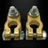 Ampper Brass Battery Terminal Connectors, Top Post Battery Terminals Clamp Set for Marine Car Boat RV Vehicles (1 Pair)...