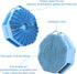 iTokGoK® Silver-Infused 2-in-1 Silicone Body Scrubber, Double-Sided Design Body Brush Silicone Body Scrubber Exfoliating Body Brushes for Sensitiv...