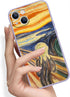 Case for iphone 14 Plus, The Scream by Edvard Munch Abstract Art Phone Case for Men Women, Soft Tpu Full Body Protection Shockproof Protection Pho...