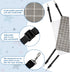 2 Pieces Reversible Cat Hanging Hammock Soft Breathable Pet Cage Hammock with Adjustable Straps and Metal Hooks Double-Sided Hanging Bed for Cats ...