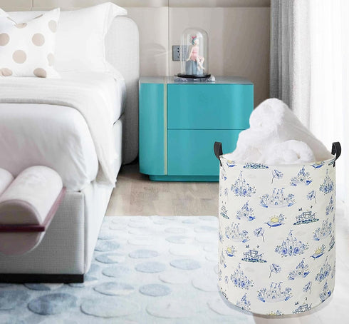 ACMUUNI19.7 Inch Kids Laundry Basket Clothes Basket Laundry Hamper with Handles, Storage Basket for Kids Boys Girls Room Bedroom Decor Toys Nurser...