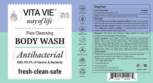 Antibacterial Body Wash, 12 oz...