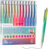 12Pcs Ballpoint Pen Retractable Pens with Metal Clip Gradient Color Comfortable Writing Pens Gift Pens for Journaling Medium Point 1.0 mm for scho...