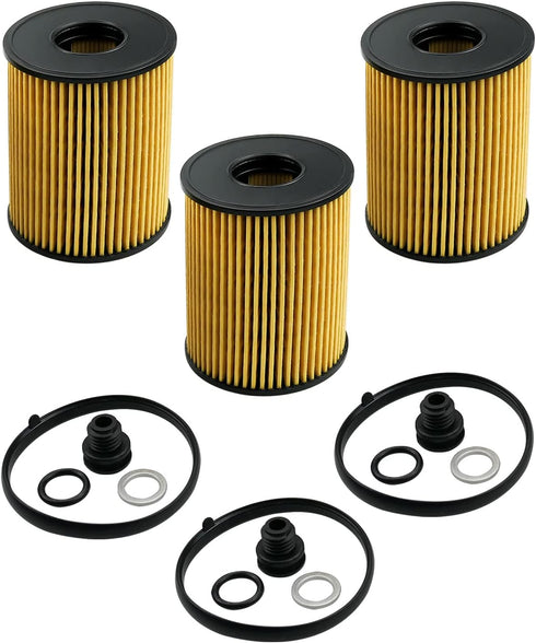 3 Pack Oil Filters Replace 26350-2S000 21513-23001 Fit for Hyundai Sonata Tucson Kia K5 Sorento Telluride 2.5L 2020 2021 2022...