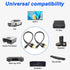 XMSJSIY RCA Cable Car Audio Y Splitter Cable Female to Dual Male Gold Plated Stereo Audio Adapter Gold Plated Plug Connectors Extension Cord for A...