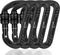Heavy Duty Lightweight Locking Carabiner Clips D Ring for Camping Hiking Outdoor Gym etc, Carabiner with Lock Small Carabiners for Dog Leash & Har...