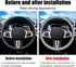 1 PC Car D Shape Steering Wheel Cover, Non-Slip Silicone Steering Wheel Protector Cover, All Seasons, Suitable for D Shape Flat Bottom Steering Wh...