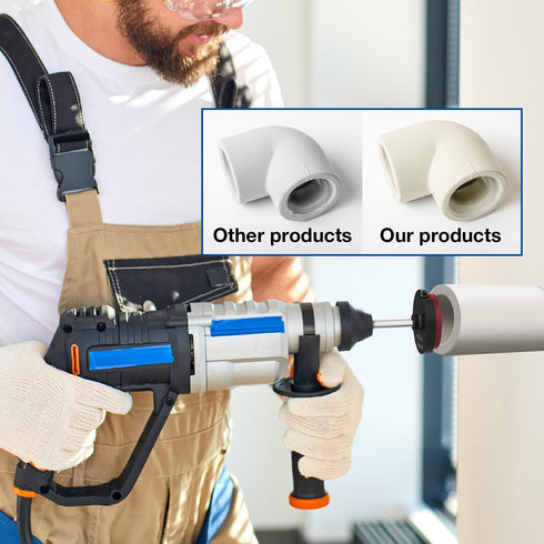 PVC Pipe Reamer with 3/8-Inch Hex Shaft - PVC Fitting Saver for Water Lines, Drain Lines, and Vent Lines - Plumbing Tool for Inside Pipe Cutting -...