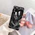 The Lovers Tarot Card Skull Black Case Compatible with iPhone XR, Trippy Psychedelic Aesthetic Tarot Card Cool Skeleton Case for iPhone XR,Trendy ...