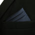 S&W SHLAX&WING Silk Ties for Men Neckties Pack Navy Dark Blue Solid Matching Pocket Square...