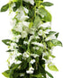 Wisteria Garland Artificial Flowers Wisteria Vine - 5Pcs Total 33ft Fake Wisteria Hanging Flower...