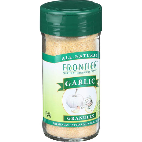 Frontier Co-op Garlic Granules, 2.7 Ounce Bottle, Aromatic and Flavorful Kosher Garlic, Great For Savory Dishes...