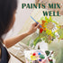 Acrylic Painting Set with 1 Packs / 10 PCS Nylon Hair Brushes 12 Color Tubes (12ml, 0.4 oz) 1 PCS Paint Plate and 4 PCS Canvas for Acrylic Paintin...