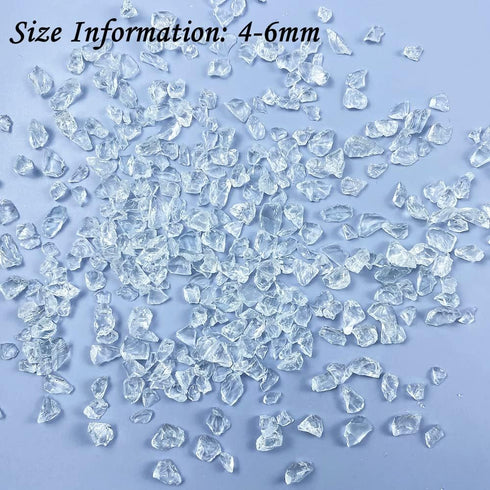Jmassyang Crushed Glass Irregular Metallic Chips 100g Sprinkles Chunky Glitter for Nail Arts Craft Resin DIY Mobile Phone Case Vase Fillers Jewelr...