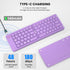 Mini Foldable Bluetooth Keyboard - Portable Wireless Full Size Keyboard (Sync Up to 3 Devices), Ultra-Slim Aluminum Travel Folding Keyboard for iP...