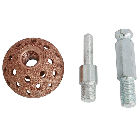 38mm Tire Buffer Wheel Tire Repair Grinding Head Coarse Grit Buffing Wheel with Linking Rod Abrasive Tool 70 Grit...