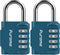 Puroma 2 Pack Combination Lock 4 Digit Locker Lock Outdoor Waterproof Padlock for School Gym Locker, Sports Locker, Fence, Toolbox, Gate, Case, Ha...
