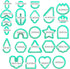 312 PCS Polymer Clay Cutters Set, 24 Shapes Clay Earring Cutters with Earrings Accessories, Clay Pattern Cutting Molds, Plastic Clay Cutters for P...