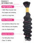 Human Braiding Hair 50g 1 Bundle 16 Inch Deep Wave Bulk Human Hair for Braiding No Weft Bundle 10A Brazilian Virgin Curly Human Hair Extensions fo...
