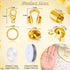 1200Pcs Crimp Beads Supplies for Jewelry Making, Including Crimp covers, Crimp Tubes, Bracelet Clasps and Closures, Crimp Ends, Jump Rings, Crimpi...