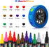 Paint Markers Pens, 12 Colors Oil-Based Waterproof Fancy Paint Markers, Quick Dry Permanent Push Markers Set for Tire, Rock, Wood, Plastic, Canvas...
