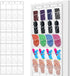 24 Pockets Hanging Shoe Organizer Large Clear Pockets Over the Door Pantry Organizer Shoe Holder for Back of Door Hanging Shoe Bag for Closet Wate...