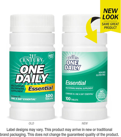 21st Century One Daily Essential Tablets, 100 Count...