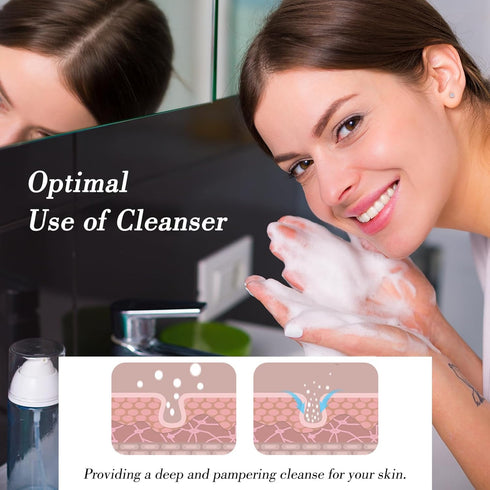 Electric Foam Maker for Face Wash – Cleanser Foam Maker for Facial Cleansing, Marshmallow Whip Maker Skincare Cleaner Tool for Home & Travel...