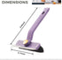 Adjustable Handle Shower Cleaning Brush - Versatile Bathroom and Bathtub Cleaner, Ideal for Kitchen, Carpets, and Small Spaces (Purple)...
