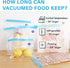 20 PCS Reusable Vacuum Sealer Bags for Food & Snack Storage, Meal Prep & Sous Vide, BPA Free Vacuum Zipper Bags, Freezer & Microwave Safe, 2 Sizes...