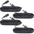 4 Pack 10ft/3M DC Power Extension Cable,12V DC 5.5mm*2.1mm Power Adapter Cord for 12V CCTV Security Camera, DVR, NVR, Baby Monitor, LED Strip Stri...