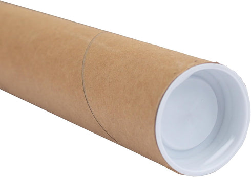 MagicWater Supply Mailing Tube - 1.5 in x 6 in - Kraft - 1 Pack - for Shipping and Storage of Posters, Arts, Crafts, and Documents...