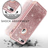 Hython Designed for iPhone 8 Plus, iPhone 7 Plus Case, Heavy Duty Defender Protective Bling Glitter Sparkle Hard Shell Hybrid Shockproof Rubber Bu...