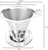 Pour Over Coffee Dripper, Paperless Reusable Coffee Filter, Pour Over Coffee Maker for Single Cup Brew, Double Mesh Design of Stainless Steel Cone...