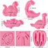 Dinosaur Fondant Silicone Chocolate Molds (7Pcs), Kid's Cartoon Dino Claws Clay Mold for cake decorating, sugar crafts. Dinosaur Theme Party Chris...