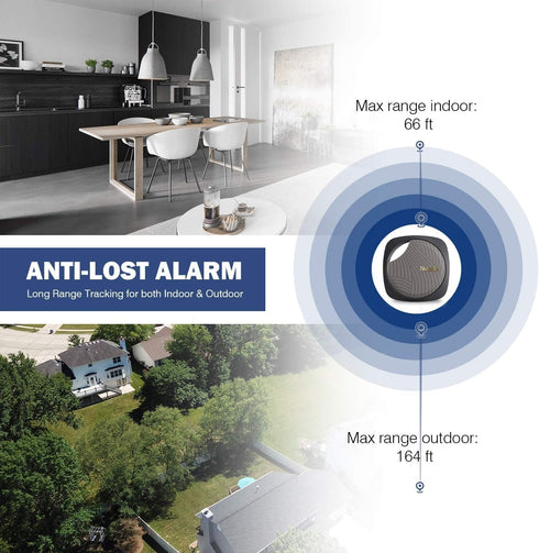 Focus Key Finder Smart Tracker Anti-Lost Alarm Item Locator Wireless for Key Phone Wallet Pet Bluetooth Tracking Device with Replaceable Battery (...
