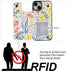 HAOPINSH for iPhone 15 Plus Wallet Case with Card Holder, Floral Flower Pattern Back Flip Folio PU Leather Kickstand Card Slots Case for Women Gir...