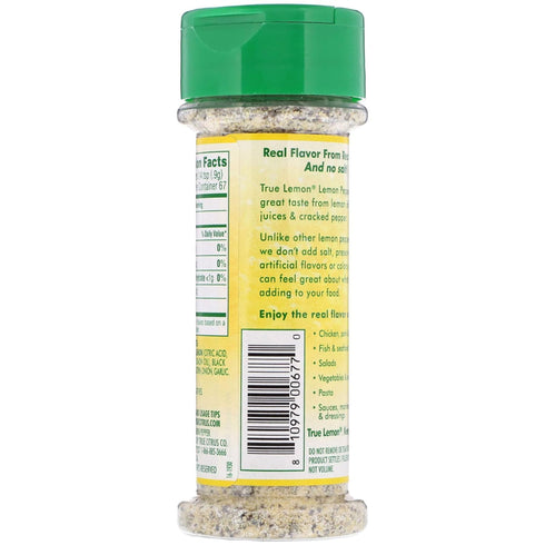 True Lemon Pepper Seasoning (2 pack) Natural Ingredients, No Salt, No Gluten...