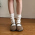 4-Pack,Slouchy Socks for Women,Slouch Crew Socks,Cotton,Scrunch,Can be Stacked or Straightened...
