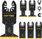 Titanium Oscillating Multi Tool Blades, Oscillating Saw Blades for Wood Metal Plastic Nails Cutting, Fit Dewalt Bosch Milwaukee Makita Rockwell...