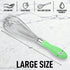 Zulay Kitchen Stainless Steel Balloon Whisk 12 Inch – Heavy Duty and Durable Wire Whisk with Non-Slip Silicone Handle for Blending, Whipping & Bea...