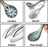 Ceramic Soup Spoons Set of 6 Asian Soup Spoon Ceramic Ramen Spoons, Long Handle Japanese Soup Spoon for Dumpling, Noodles, Miso, Chinese Wonton...