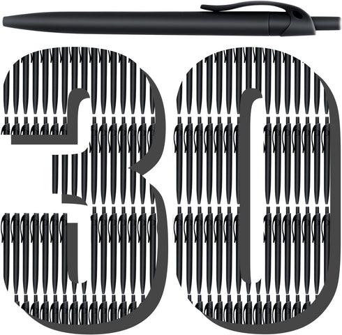 Aozora Pens Bulk 30 Pack Black Click Pens No Bleed Wholesale Retractable Ballpoint Pens Medium Point,Smooth Ink Pens for Journaling School Office ...