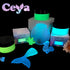 Ceya Fluorescent Blue Glow Powder, 5.3oz/150g Glow in The Dark Pigment Powder, Luminous Powder Resin Color Pigment, Fluorescent Pigment Dye for Ep...